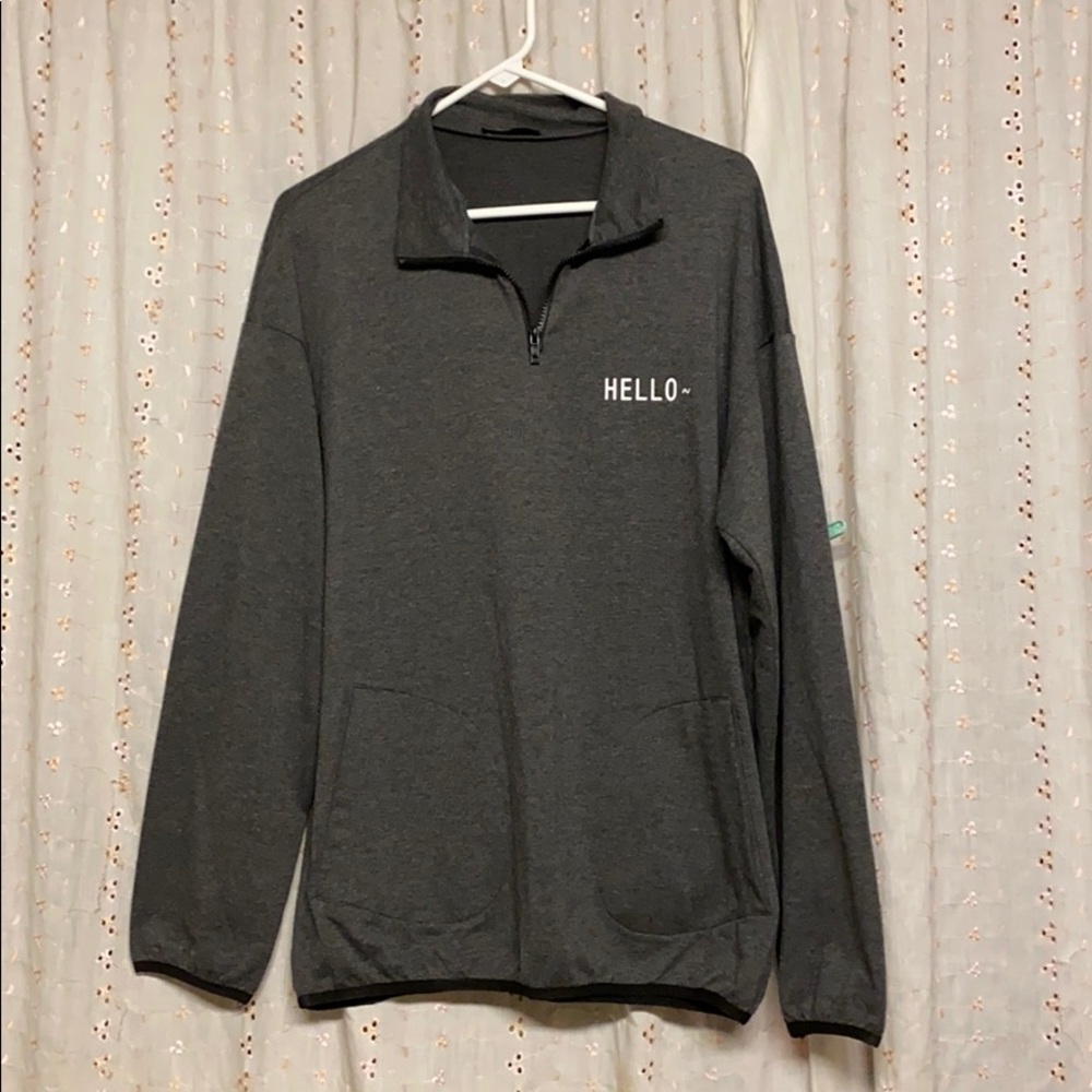 Oversized quarter zip sweater